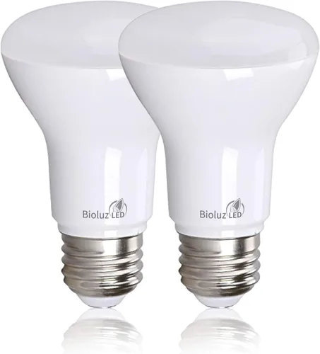 Miniatura 7 de Bioluz LED Paquete de 2 Bombillas LED BR20 Luz de Inundación Interior R20 Regulables Alto CRI 2700K Blanco Cálido, Equivalente a 50 Vatios Usa 7W