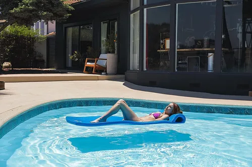 Miniatura 5 de Cococabana Flotador de espuma de vinilo de 74 pulgadas para piscinas y lagos Azul Pacífico