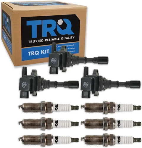 Miniatura 31 de Kit de Bobina de Encendido y Bujía TRQ 8 Piezas Bujías de Iridio Compatibles con Mercedes-Benz C250 2012-2015 y SLK250 2012-2015