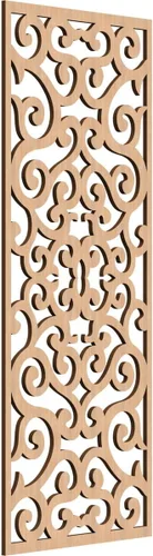 Miniatura 57 de Eveline - Paneles decorativos de pared de madera con calado, 13 3/8 pulgadas de ancho x 34 3/8 pulgadas de alto x 3/8 de alto, roble rojo rojo