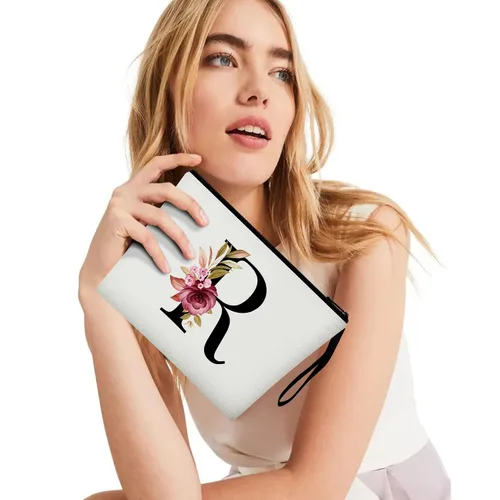Miniatura 6 de Vavabox A-Z Bolsa de maquillaje personalizada, regalos de cumpleaños para mujeres y mamá, regalos para mejor amiga, bolsa de cosméticos para novia