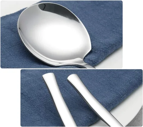 Miniatura 3 de Cuchara de servir buffet de acero inoxidable de 6 piezas, 6 cucharas grandes para servir