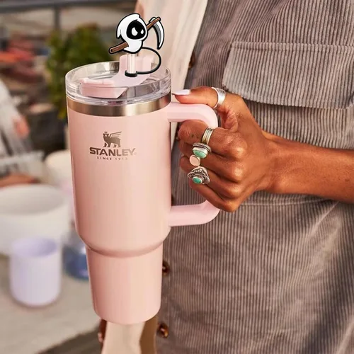 Miniatura 5 de 4 piezas de cubiertas de pajitas de Halloween - Cubierta de pajita espeluznante para vaso Stanley, accesorios de pajitas de silicona para vasos