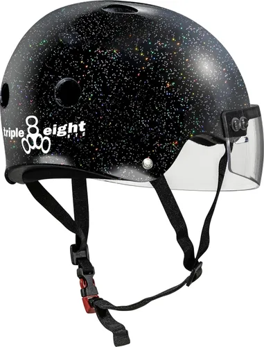 Miniatura 3 de Triple Eight El casco certificado Sweatsaver con visera para Roller Derby, Skateboarding y BMX