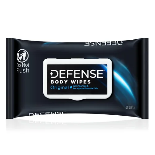 Miniatura 10 de Toallitas corporales naturales Defense Soap con aceite de árbol de té Toallitas de ducha para hombres y mujeres, ideales para lucha, combate