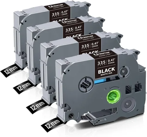 Miniatura 11 de Unismar Compatible con cinta adhesiva Brother TZe-315 TZ315 TZe de 0.236 in 0.23 de 0.236 in 0.23 de color blanco sobre negro para PTD220 PTD200