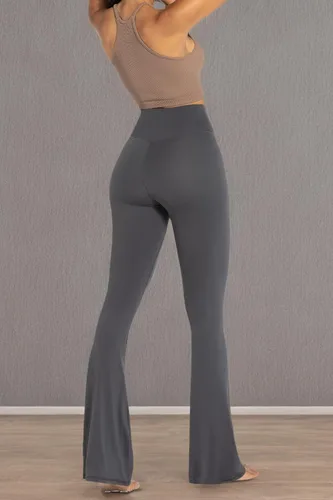 Miniatura 9 de Sunzel - Leggings acampanados para mujer, sin costuras frontales, pantalones de yoga con control de abdomen, cintura alta cruzada, 28303234 pulgadas