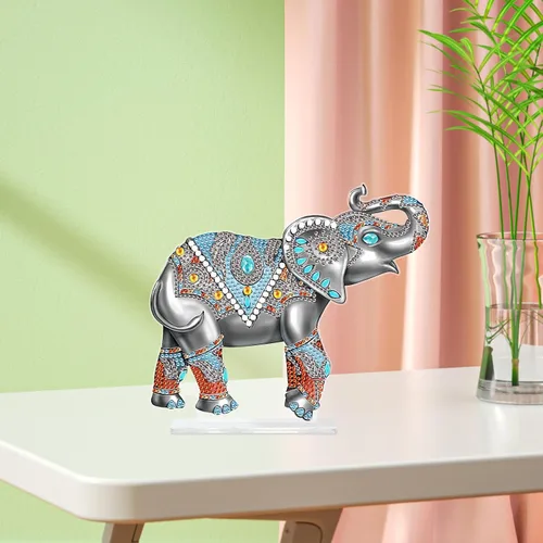 Miniatura 5 de Kits de adornos de escritorio de pintura de diamante para adultos, ángel mamá, sosteniendo bebé, arte de diamante por números, decoraciones
