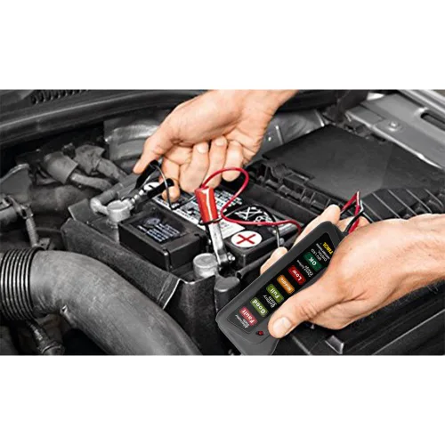 Miniatura 4 de Maso Probador de batería y alternador de coche de 12 V - Prueba el estado de la batería y la carga del alternador (probador)
