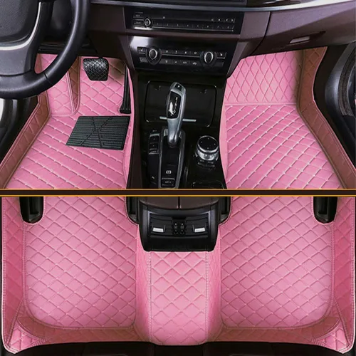 Miniatura 9 de Tapetes de piso de automóvil para el 99 % de los sedán, SUV deportivos, protección para todo tipo de clima, tapetes de cuero impermeables