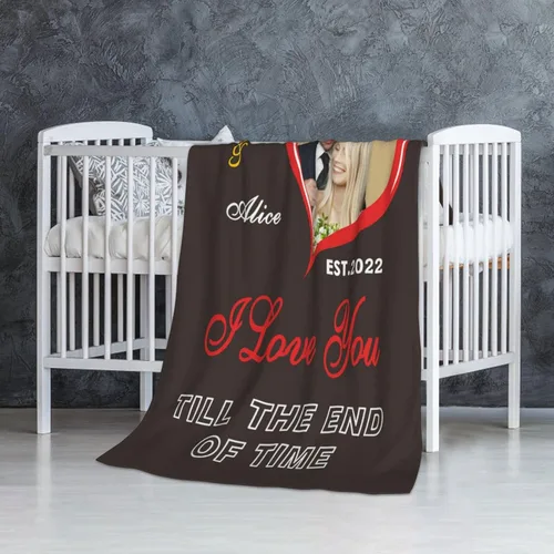 Miniatura 56 de JCETUNO Regalos personalizados de San Valentín para él y ella, mantas personalizadas con foto, mantas de fotos personalizadas, mantas de fotos