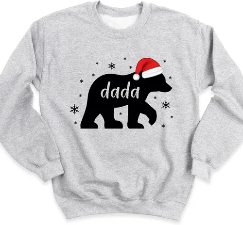 Miniatura 7 de Sudadera de Navidad a juego con texto en inglés "Mama Bear Dada Bear", pijama de Navidad para la familia, regalo para papá o mamá, sudaderas