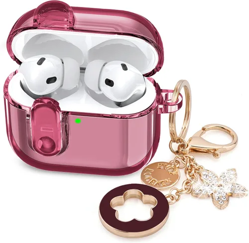Miniatura 30 de Funda para Apple Airpods iPods Pro 3, fundas transparentes 2025 lindas mujeres, VISOOM Cute Air Pods Pro3 funda transparente para Airpods iPods Pro