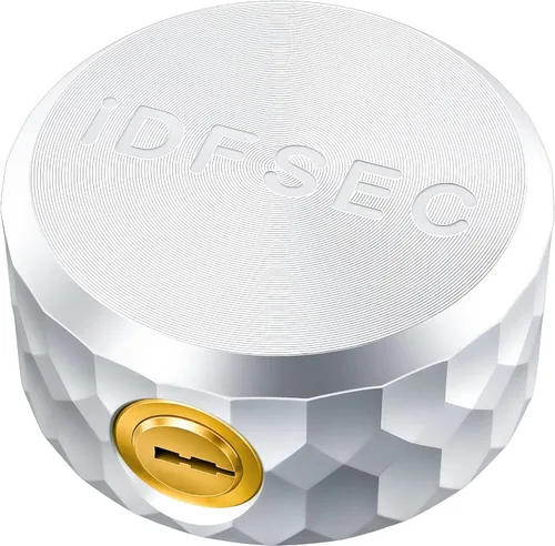 Candado de disco de aluminio resistente, candado de alta seguridad con grillete oculto para remolques, camiones, furgonetas, contenedores y unidades