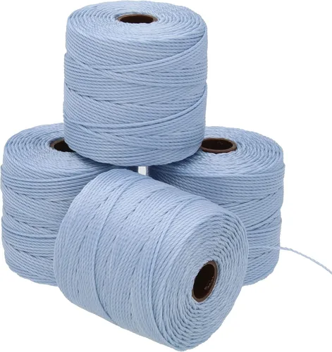 Miniatura 72 de The Beadsmith S-Lon Cordón para Cuentas – Cordón de Nylon Torcido de 0.5 mm para Ensartar, Paquete de 4, Mezcla de Neutrales Fríos, TEX210, 77
