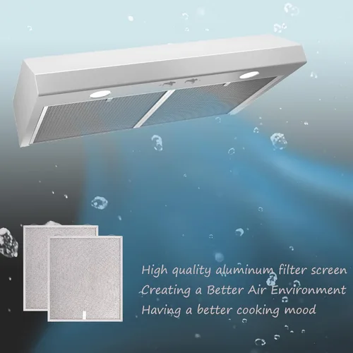 Miniatura 5 de HPF30 S99010430-002 Filtro de campana extractora para Broan Nutone 99010430-002 4512880 Filtros de repuesto de campana extractora de grasa de malla