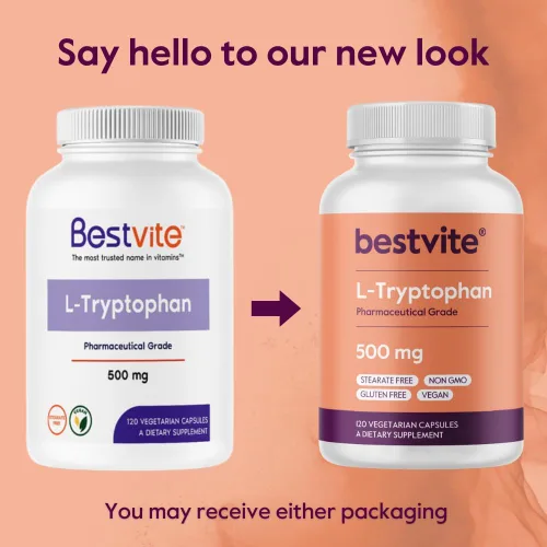 Miniatura 7 de BESTVITE L-triptófano 500 mg por cápsula (120 cápsulas vegetarianas) - Sin estearatos - Sin sílice - Sin gelatina - Vegano - Sin gluten - Sin OMG