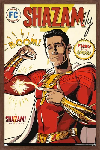 Miniatura 10 de Trends International DC Comics Movie Shazam! Fury of the Gods - Póster de pared de cómic, 22.4 pulgadas de largo x 14.7 pulgadas, versión enmarcada
