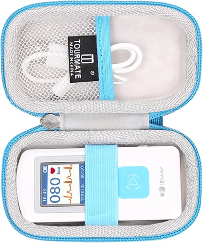 Tourmate Reemplazo de la carcasa rígida para monitor de frecuencia cardíaca portátil ECG EMAY/CONTEC/SonoHealth
