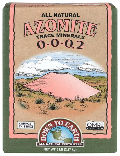Miniatura 10 de Down To Earth All Natural Fertilizers Polvo orgánico de azomita con minerales de traza - Minerales esenciales para mejorar el crecimiento
