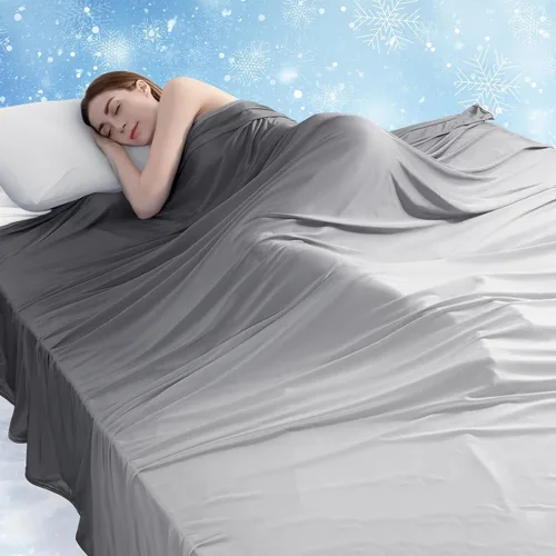 Miniatura 15 de Manta refrescante que te mantiene fresca en el verano caluroso, manta de tamaño individual o bebé de 51 x 67 pulgadas para adultos, niños y bebés
