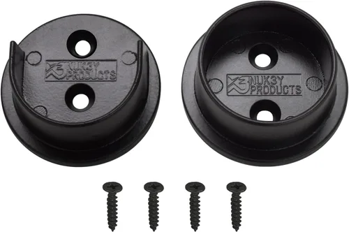 Miniatura 2 de Nuk3y - Juego de llaves de poste de acero de metal resistente de 1-1/2 pulgadas (negro mate)