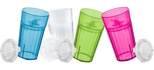 Miniatura 17 de Reflo Smart Cup - Paquete de vaso inteligente (azul, paquete de 1) Entrenamiento de destete Montessori para niños pequeños, diseño de vaso abierto 1