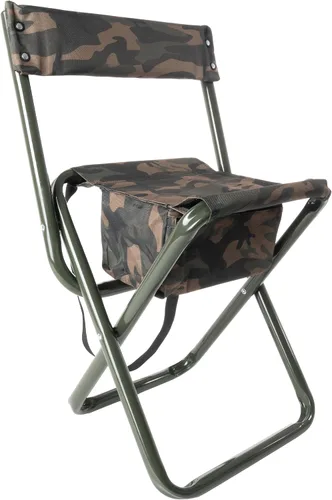 Miniatura 3 de Rothco Taburete plegable de lujo con respaldo y bolsa - Asiento portátil para aventuras al aire libre Camuflaje del bosque