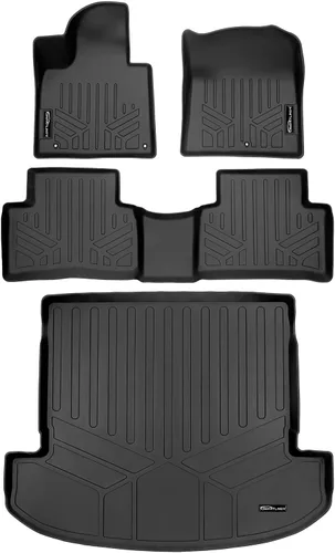 Miniatura 25 de SMARTLINER Alfombrillas de piso de ajuste personalizado, forro de segunda fila, color negro para Kia Sorento 2011-2013