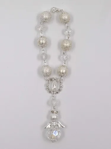 Miniatura 2 de 12 Bautismo Ángel Blanco Favores Pulsera Fiesta Favores Bautizo Recuerdos Angel Pulsera Plata