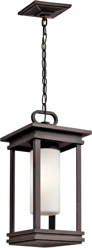 Miniatura 6 de Kichler 49478RZ South Hope - Soporte de poste para exteriores, 1 luz, bronce frotado