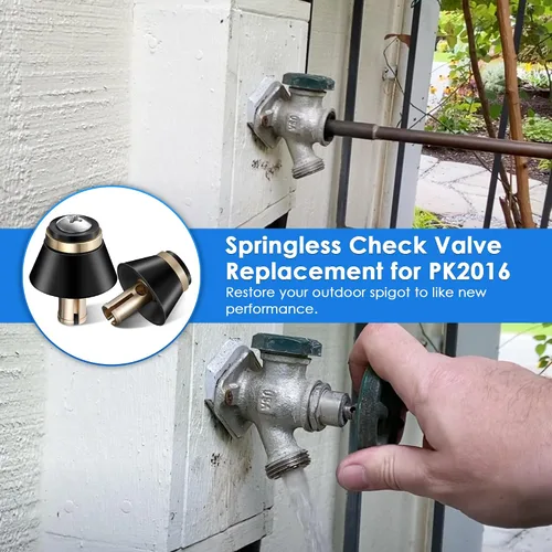 Miniatura 7 de Paquete de 2 válvulas CHK sin resorte de repuesto para PK2016 serie 420, ensamblaje de control sin resorte compatible con hidrantes de pared a