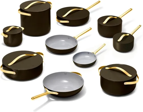 Miniatura 28 de Caraway Juego de utensilios de cocina de cerámica antiadherente (12 piezas) ollas, sartenes, tapas y almacenamiento de cocina, sin PFAS ni PFOA