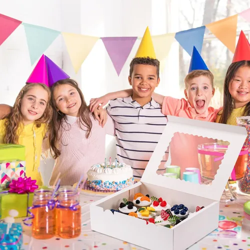 Miniatura 6 de Hoewina 6 Cajas para Cupcakes - Capacidad para 12 Unidades, Recipientes para Cupcakes con Ventana, Soporte para Cupcakes de Grado Alimenticio, Fácil