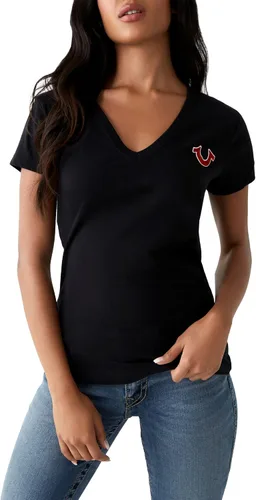 Miniatura 2 de True Religion Women's V-Neck Buddha Logo Tee