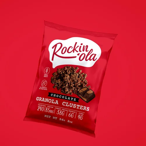 Miniatura 6 de Rockin'Ola - Racimos de granola, aperitivo de desayuno rápido, sin alérgenos, sin sabores artificiales, colores ni conservantes, paquetes