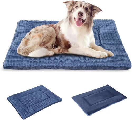 Miniatura 21 de BVAGSS XH079 - Almohadilla reversible para jaula de perro, de espuma viscoelástica, suave, cálida, lavable a máquina, colchón para perreras
