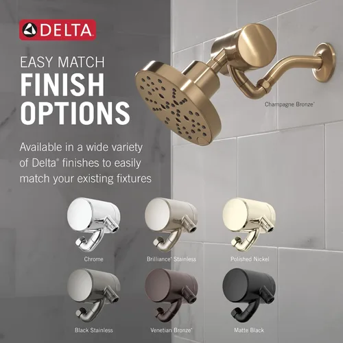 Miniatura 6 de Accesorio de Filtro de Ducha Premium Delta Faucet Clarifi con Filtro, Filtro de Ducha para Agua Dura, Filtro de Cabezal de Ducha, Negro Acero