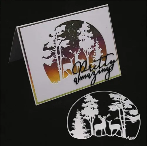 Miniatura 33 de Plantillas de corte de metal para Navidad DIY, plantilla de estampado en relieve para álbum de recortes, creación de tarjetas, molde para álbum