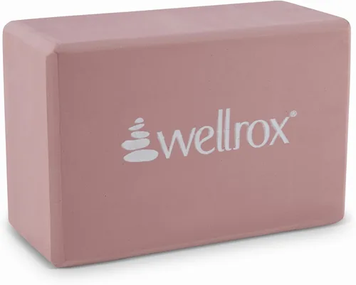 Miniatura 8 de Wellrox Bloque de yoga de apoyo antideslizante EVA para yoga, pilates, estiramiento y meditación (4 x 6 x 9 pulgadas)