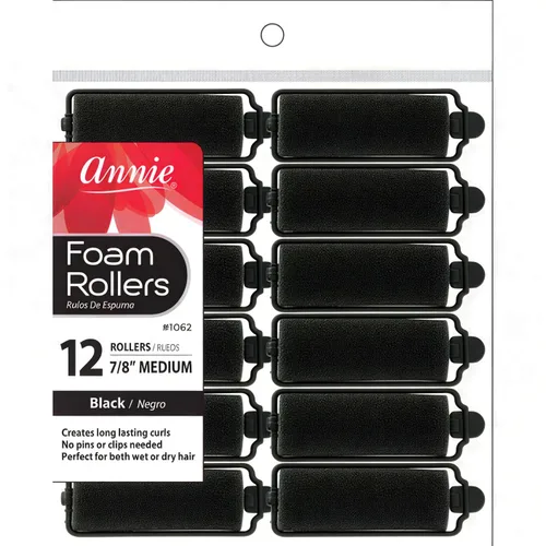 Miniatura 2 de Annie Rodillos de espuma de 5/8 pulgadas, pequeños, 14 rizadores de esponja suave para rizos sin calor, no necesitan alfileres ni clips