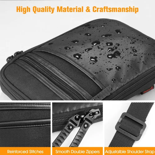 Miniatura 4 de FINPAC Funda de transporte oculta para arma con correa para el hombro, funda suave para pistola, paquete Fanny, cinturón de cintura, bolsa