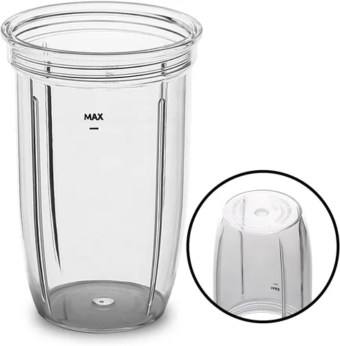 Miniatura 4 de Vaso de piezas de repuesto con tapa para llevar, compatible con NutriBullet Blender Combo NutriBullet Pro 1000 y NutriBullet Select 2.0 (18 onzas)