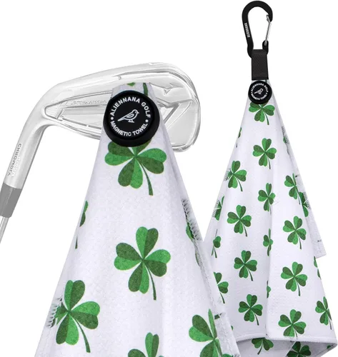 Miniatura 12 de Toalla de golf magnética, diseño de gofre de microfibra con clip, imán de fuerza industrial para un fuerte agarre a bolsas de golf, carritos y palos