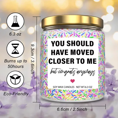 Miniatura 2 de Regalos de inauguración de la casa: velas de aroma a lavanda para el nuevo hogar, apartamento, decoración divertida, perfectas para amigos, familia