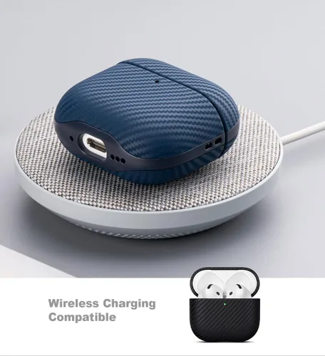 Miniatura 6 de Funda de cuero Lopie para AirPods de 4ª Generación - Funda para AirPods 4 hecha a mano - Hecha de cuero real - Cubierta protectora de carcasa dura