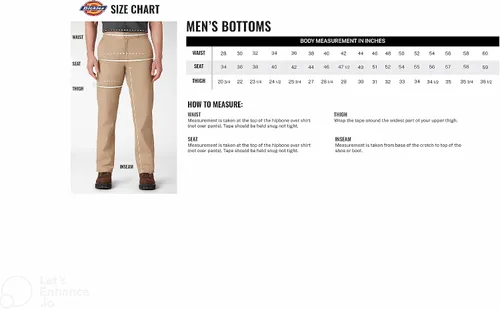 Miniatura 7 de Dickies - Jeans para hombre estilo carpintero relajado, de corte recto