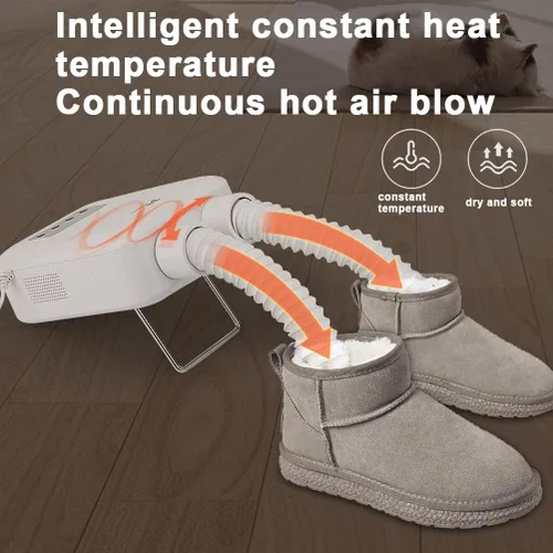 Miniatura 3 de KOODER Secador de botas secador de zapatos y guantes con temporizador secado rápido elimina la humedad y el olor Blanco