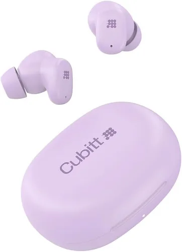 Cubitt Power Buds - Auriculares inalámbricos con modo ANC y transparencia, Bluetooth 6.0, baja latencia, controles táctiles, funda de 500 mAh, color