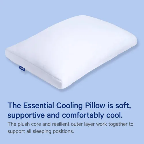 Miniatura 6 de Casper Almohada de respaldo para dormir, tamaño único, color gris y almohada de enfriamiento esencial para dormir, estándar, color blanco